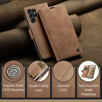 Brown CaseMe case kickstand view