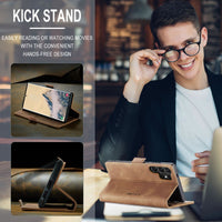 CaseMe case in Brown — kickstand function