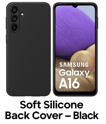 Silicone Case for Samsung Galaxy A16 - Black