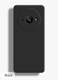Silicone Case for Redmi A3 Pro - Black