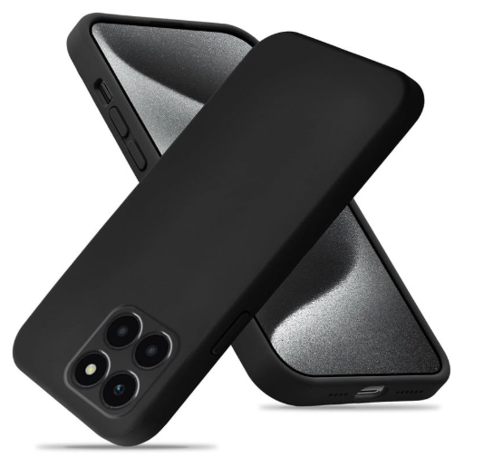 Silicone Case for Honor X6a - Black