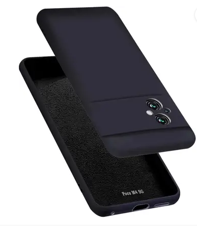 Silicone Case for Poco M4 - Black