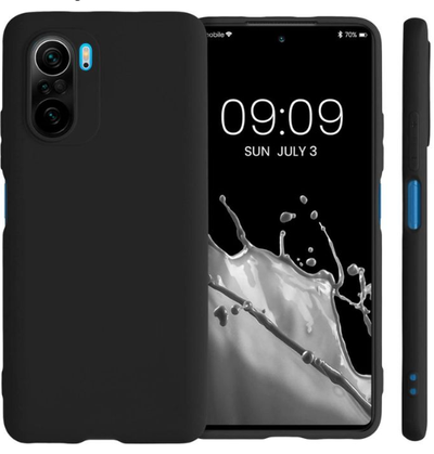 Silicone Case for Poco F3 - Black