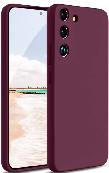Silicone Case for Samsung Galaxy S21 plus - Burgundy