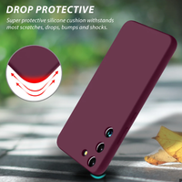 Silicone Case for Samsung Galaxy S21 plus - Burgundy
