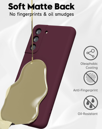 Silicone Case for Samsung Galaxy S21 plus - Burgundy