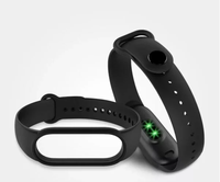 Silicone Case for Xiaomi Mi Smart Band 3,4,5,6,7 - Black
