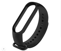 Silicone Case for Xiaomi Mi Smart Band 3,4,5,6,7 - Black