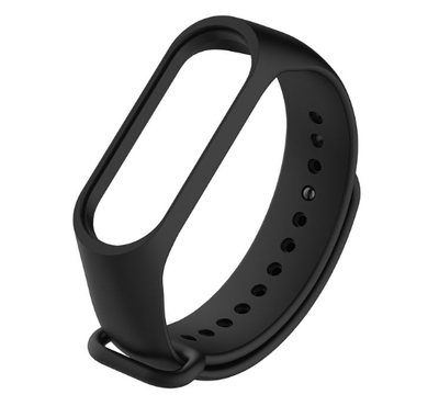 Silicone Case for Xiaomi Mi Smart Band 3,4,5,6,7 - Black