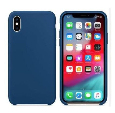Silicone Case for iPhone Xs - Blue
