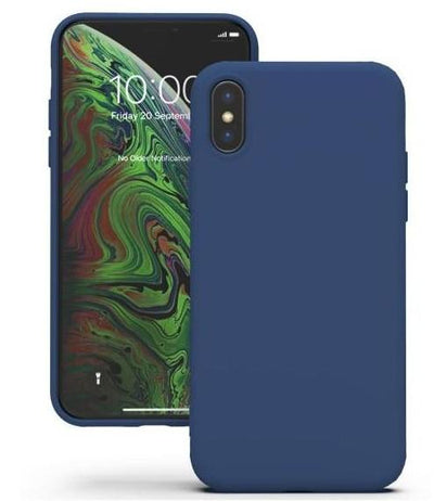 Silicone Case for iPhone Xs - Blue