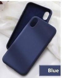 Silicone Case for iPhone Xs - Blue