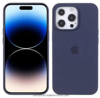 Silicone Back Cover for iPhone 16 Pro Max - Blue