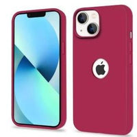 Silicone Back Cover for iPhone 13 Mini - Maroon