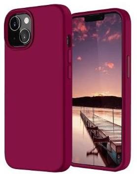 Silicone Back Cover for iPhone 13 Mini - Maroon