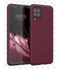 Silicone Back Cover for Samsung Galaxy A22 - Maroon
