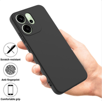Silicone Case for Oppo Reno 14F - Black