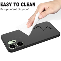 Silicone Case for Oppo Reno 14F - Black
