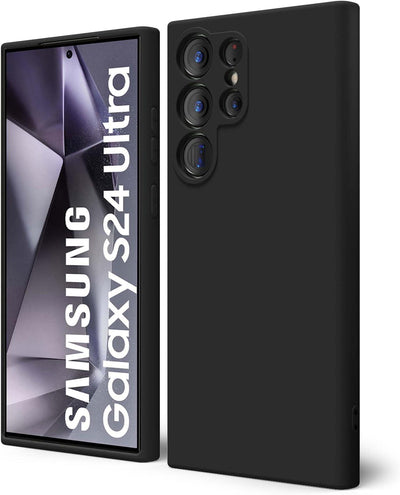 Silicone Case for Samsung Galaxy S24 Ultra - Black