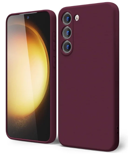 Silicone Case for Samsung Galaxy S22+ - Burgundy