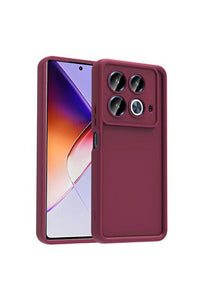 Silicone Case for Infinix Note 40 Pro - Burgundy