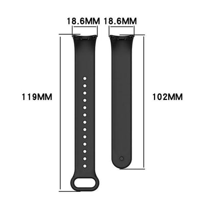 Silicone Case for Xiaomi Mi Smart Band 8,9,10 - Black