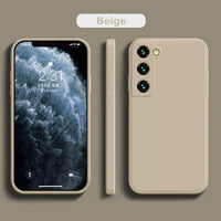 Silicone Case for Samsung Galaxy S22 - Beige