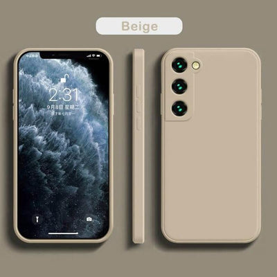 Silicone Case for Samsung Galaxy S22 - Beige