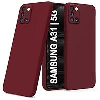 Silicone Case for Samsung Galaxy A31 - Burgundy