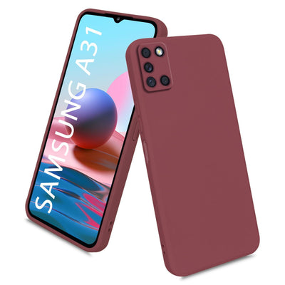Silicone Case for Samsung Galaxy A31 - Burgundy