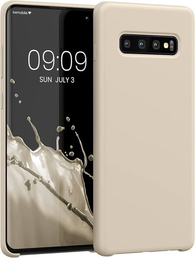 Silicone Case for Samsung Galaxy S10 - Beige