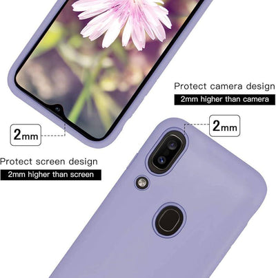 Silicone Case for Samsung Galaxy A20 - Purple
