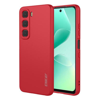 Silicone Case for Infinix Hot 60i - Burgundy