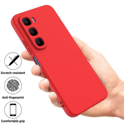 Silicone Case for Infinix Hot 60i - Burgundy