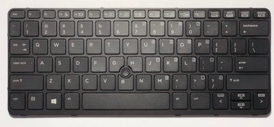 HP EliteBook 820 G1 / G2 Backlit Keyboard Replacement – Black with Pointer | US Layout