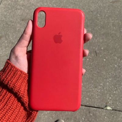 Silicone Case for iPhone XS - Red