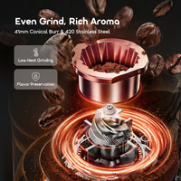 oraimo BeanGrind Pro OCB-521A – 41mm stainless steel conical burr, even grind