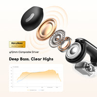 oraimo OpenSnap N2 HavyBass 12mm titanium-coated driver