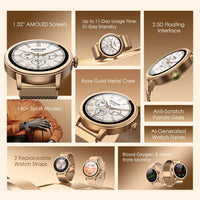 Oraimo Watch Muse OSW-831N smartwatch, front display view