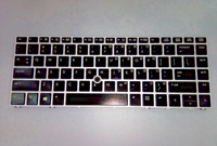HP EliteBook Folio 9470m backlit keyboard with silver frame - full view