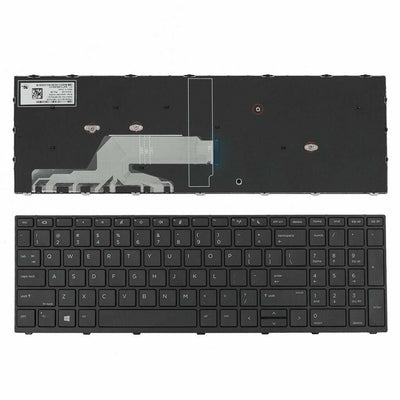 HP ProBook 450 G5 / 455 G5 / 470 G5 Non-Backlit Keyboard Replacement – Black with Frame | US Layout