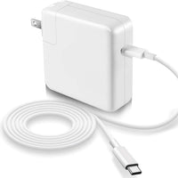 MacBook USB-C 61W charger with cable, white