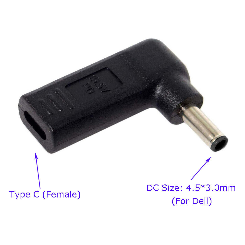 USB-C to Dell 4.5mm charging adapter – product image