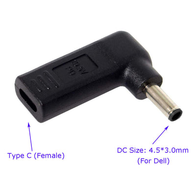 USB-C to Dell 4.5mm Charging Adapter – 100W PD (XPS / Inspiron / Latitude 3000)