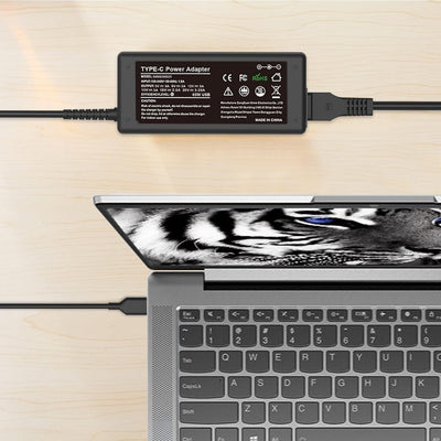 Chromebook USB-C Laptop Charger 65W – Black (HP / Lenovo / Dell / Acer / Asus)