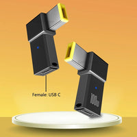 USB-C female to Lenovo slim tip 100W PD charging adapter