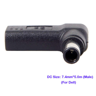 USB-C to Dell 7.4mm Charging Adapter – 100W PD (Latitude / Inspiron / Vostro)