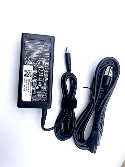 Dell Small Pin Laptop Charger 65W – Black (4.5mm, Inspiron / Latitude / Vostro / XPS)