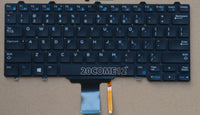 Dell Latitude E7250 backlit keyboard - full view